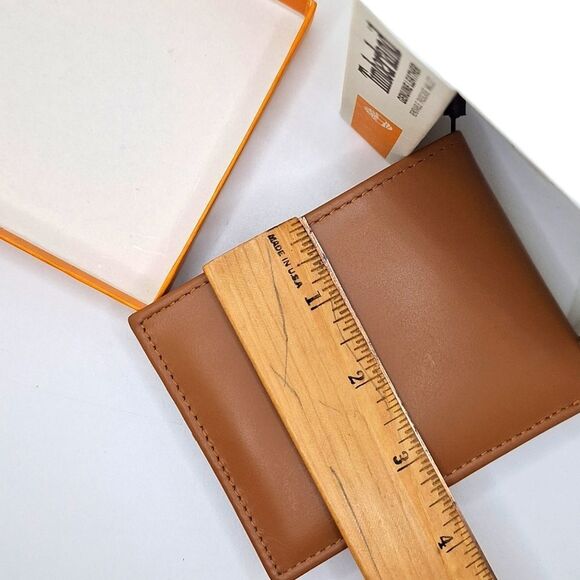 Timberland Men's Tan Genuine leather wallet removable Pass case - Picture 7 of 10